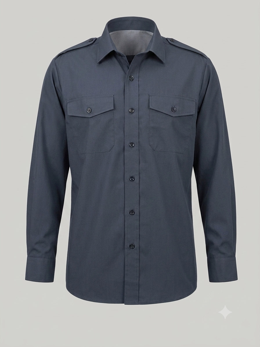 Grade 1 RAF Mid Blue Long Sleeved Shirt Men's