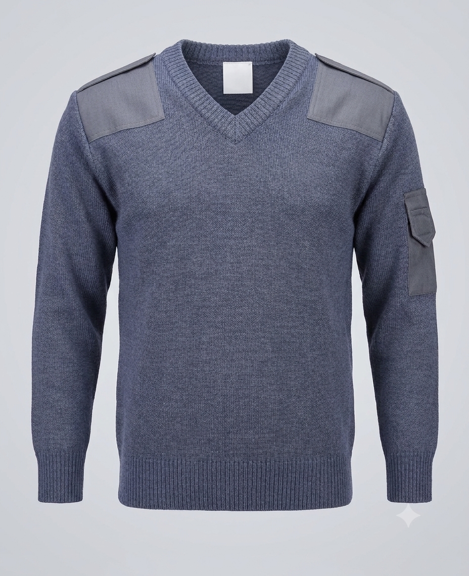 Grade 1 RAF Blue Wool Jumper Pullover V Neck