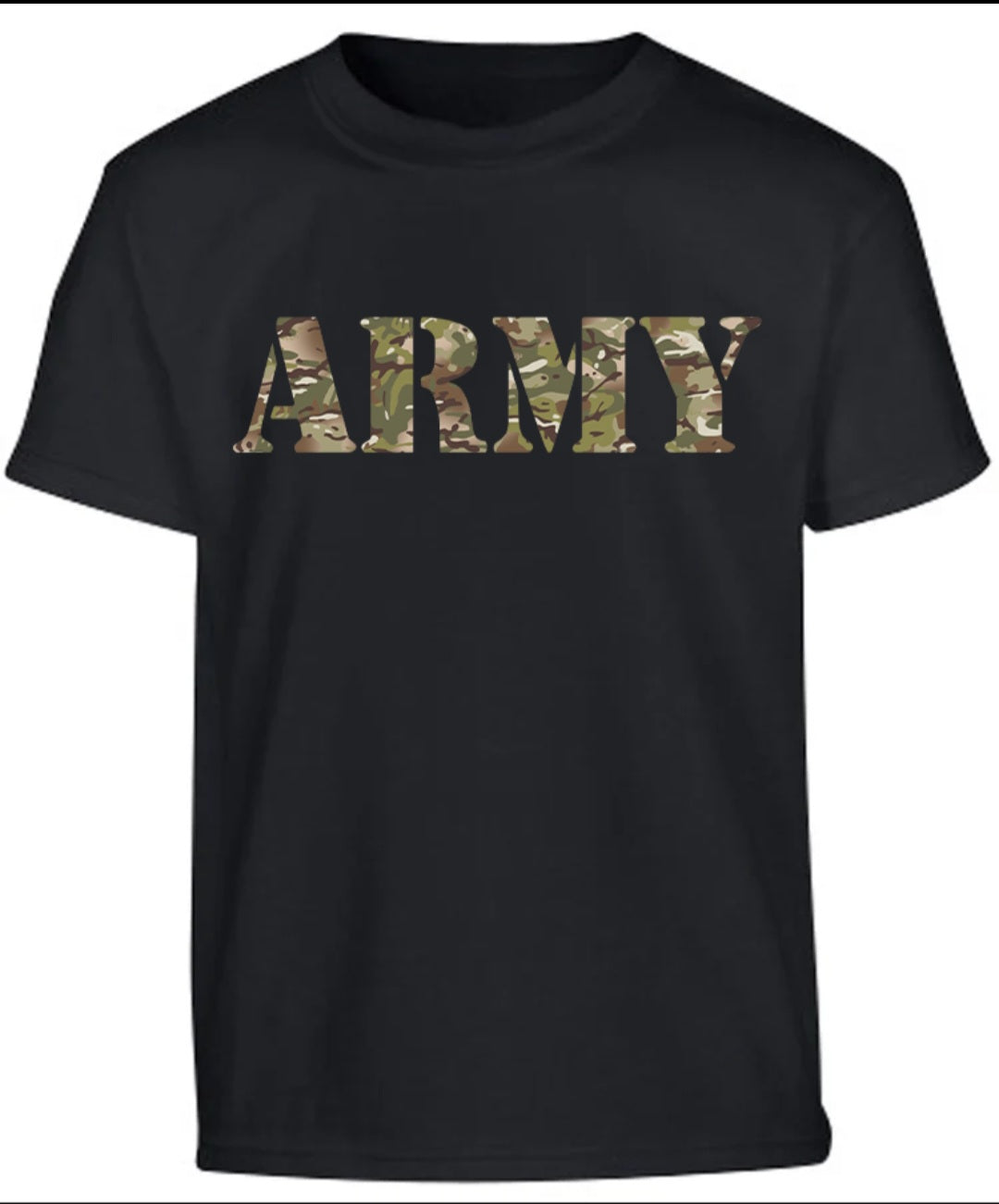 Kombat UK Kids BTP ARMY T-shirt – Black