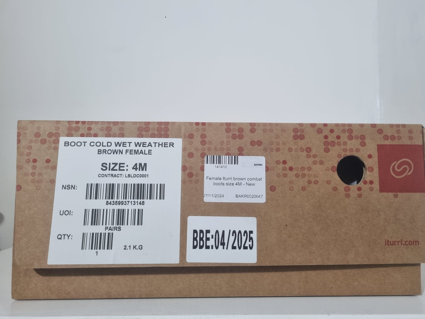New Iturri Women's Cold Weather Boots Brown Size 4M