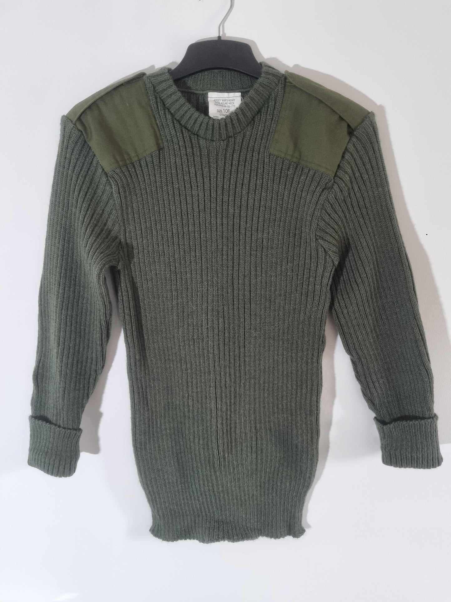 Grade 1 Olive Green Wool Jumper Pullover British Army
