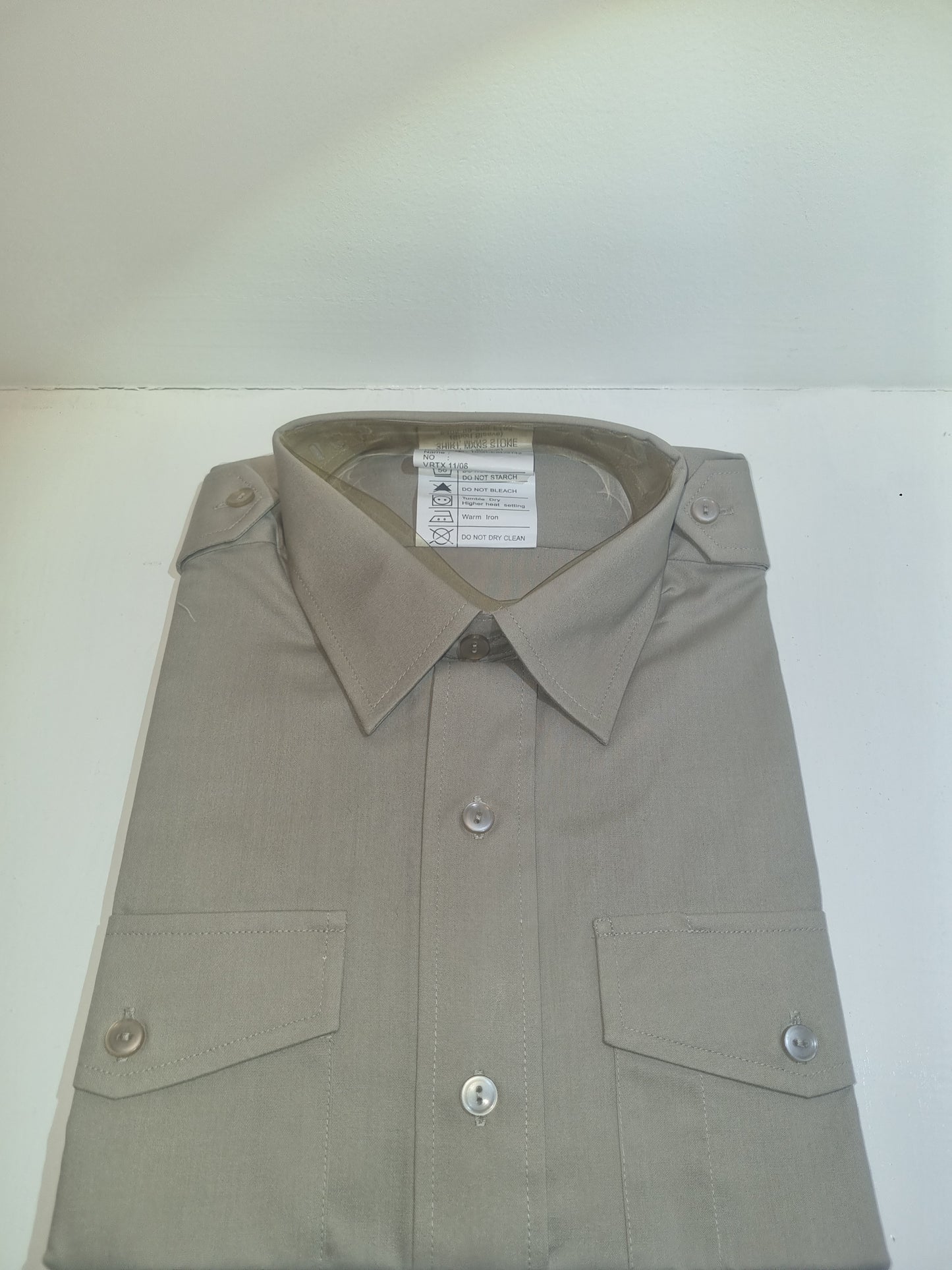 Men's Stone Short Sleeved Shirt MOD Grade New (not in original packaging)