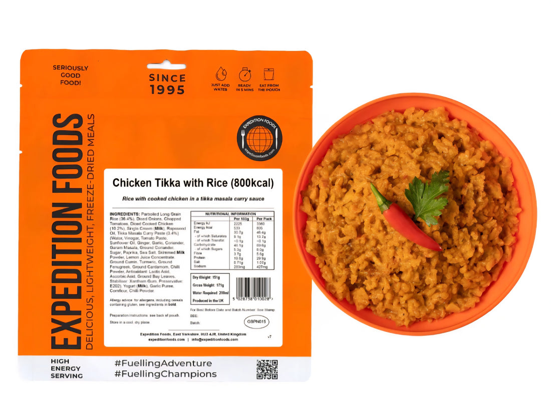 CHICKEN TIKKA WITH RICE | FREEZE-DRIED MEAL 800kcal