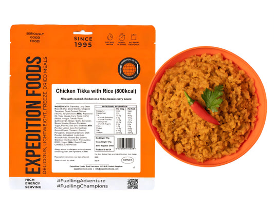 CHICKEN TIKKA WITH RICE | FREEZE-DRIED MEAL 800kcal