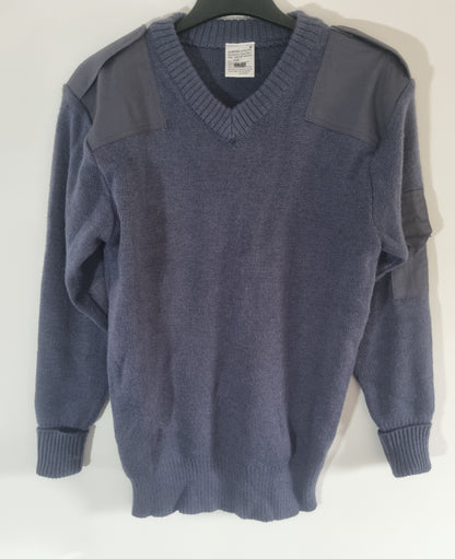 Grade 1 Cadet RAF Blue Wool Jumper Pullover V Neck