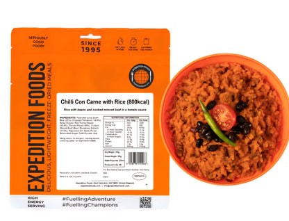 CHILLI CON CARNE WITH RICE | FREEZE-DRIED MEAL 800kcal