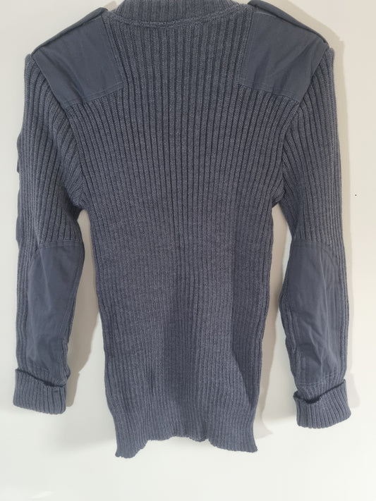 Grade 1 Cadet RAF Blue Wool Jumper Pullover Crew Neck
