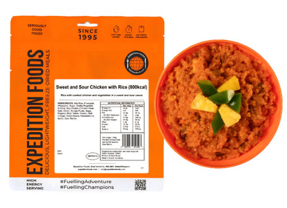 SWEET AND SOUR CHICKEN WITH RICE | FREEZE-DRIED MEAL 800kcal