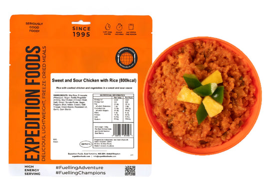 SWEET AND SOUR CHICKEN WITH RICE | FREEZE-DRIED MEAL 800kcal