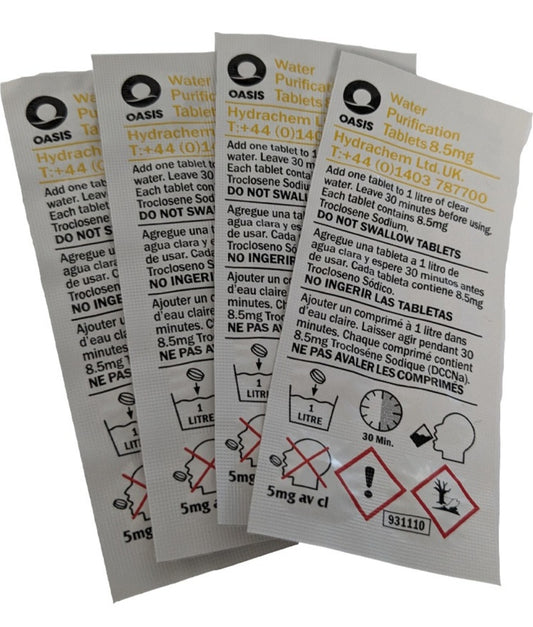 Kombat UK Water Purification Tablets – Pack of 50 Tablets